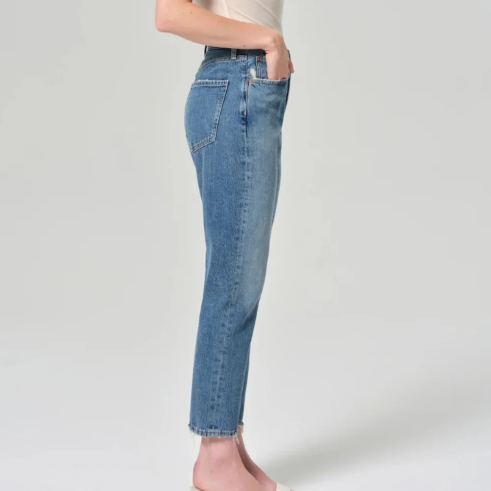 Agolde Riley High Rise Straight Crop Jeans - Picture 2 of 12